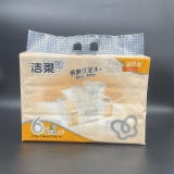 洁柔百花香面巾纸6包 012605